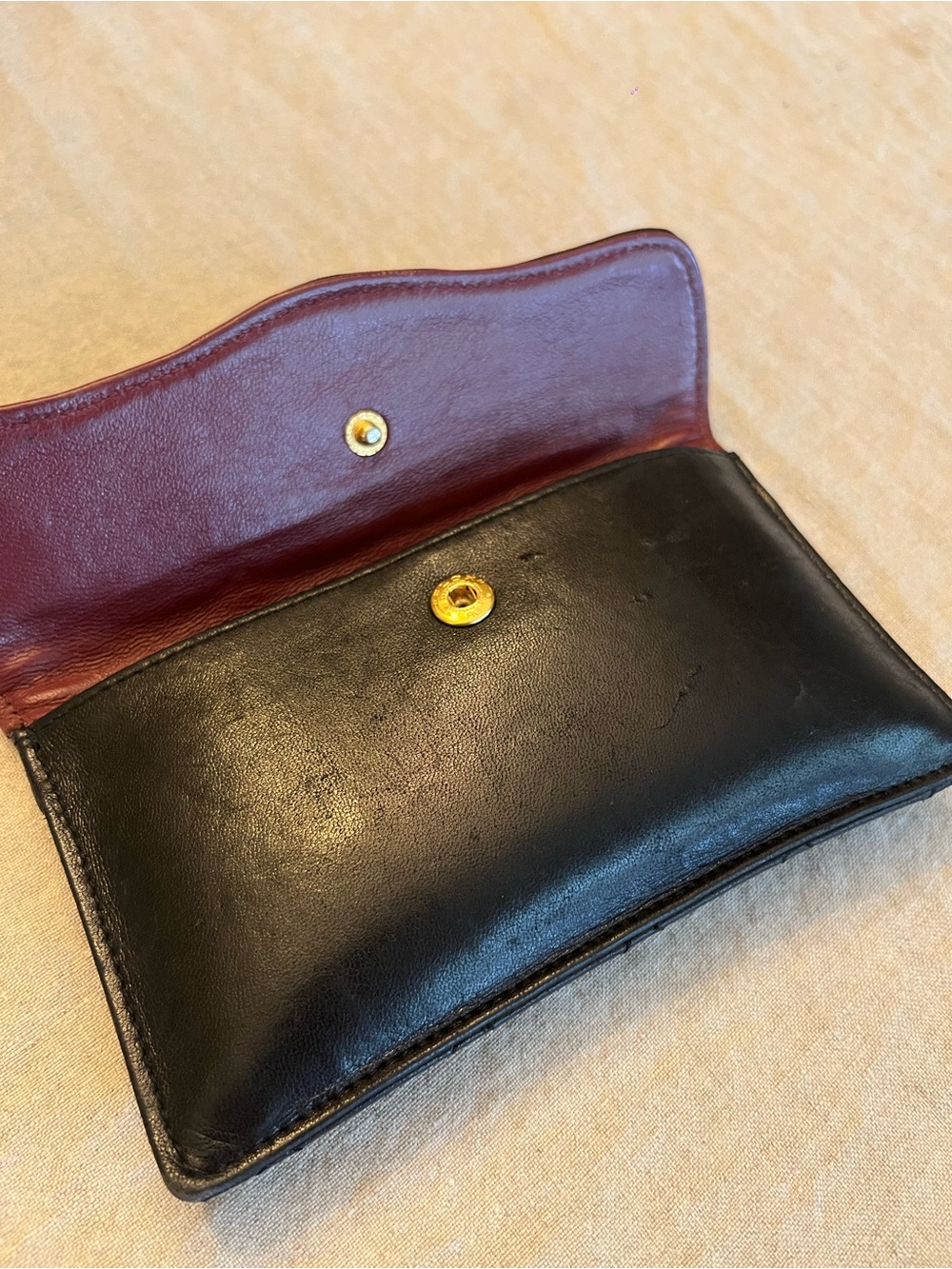 Vintage CHANEL Black Lambskin Clutch/Pouch - Picture 4 of 9